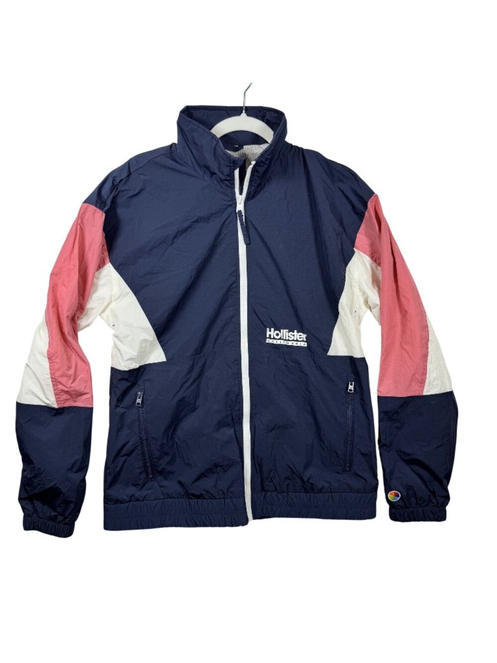 Hollister Co-Op In It For Everyone Colorblock Track Jacket Blue, Pink, White - M